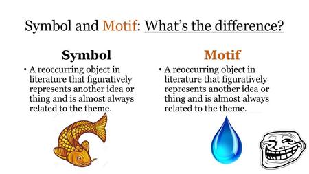 Symbol and Motif: What’s the difference?