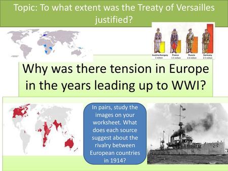 Why was there tension in Europe in the years leading up to WWI?