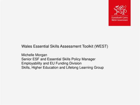 Wales Essential Skills Assessment Toolkit (WEST)