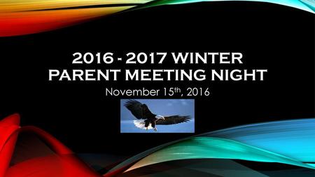 Winter Parent Meeting Night