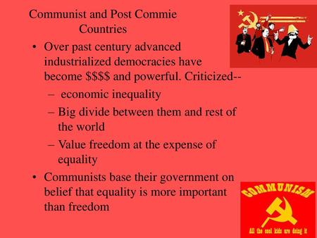 Communist and Post Commie Countries