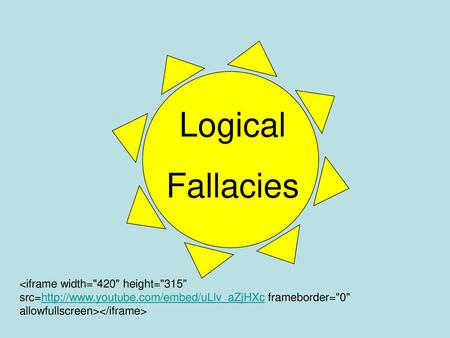 Logical Fallacies 