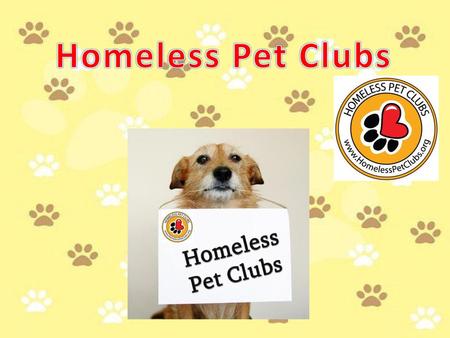 Homeless Pet Clubs.