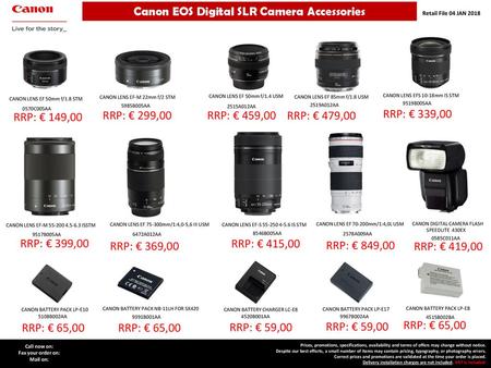 Canon EOS Digital SLR Camera Accessories