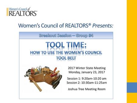 Women’s Council of REALTORS® Presents: