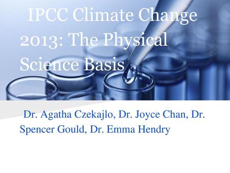 IPCC Climate Change 2013: The Physical Science Basis