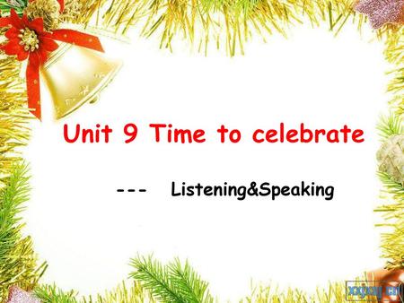 --- Listening&Speaking