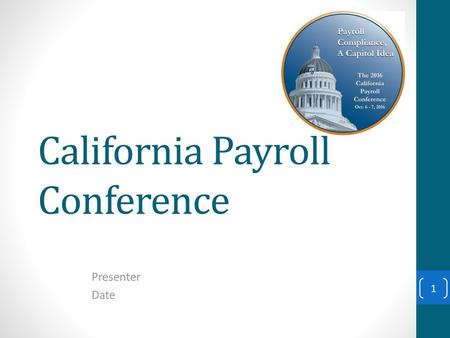 California Payroll Conference