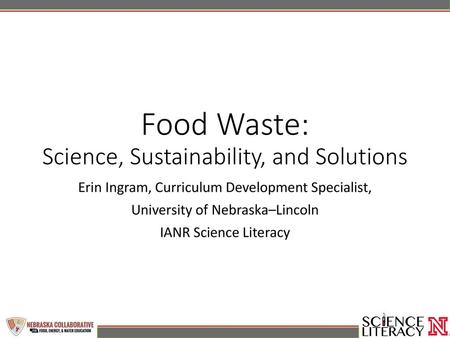 Food Waste: Science, Sustainability, and Solutions