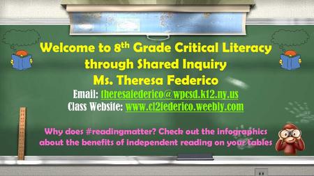 7th Grade Critical Literacy 2- Ms. Federico