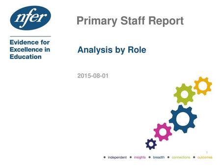 Primary Staff Report Analysis by Role Header: Relation 1