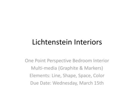 Lichtenstein Interiors