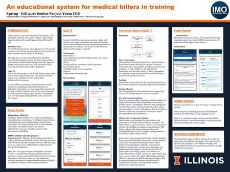 An educational system for medical billers in training