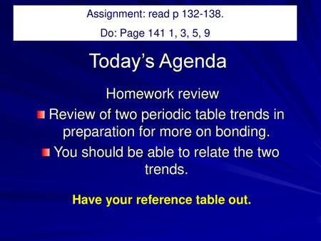 Have your reference table out.