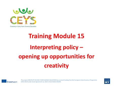 Interpreting policy – opening up opportunities for creativity