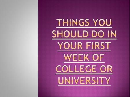 Heading off to college or university can be overwhelming — there are so many changes to get used to. However, by fitting a few essential tasks into your.