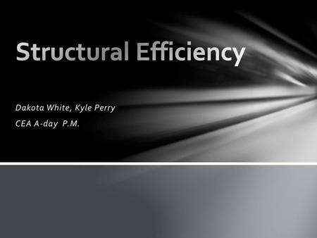 Structural Efficiency