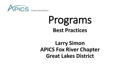 APICS Fox River Chapter