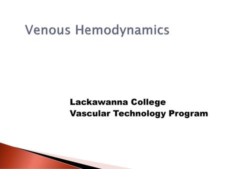 Lackawanna College Vascular Technology Program