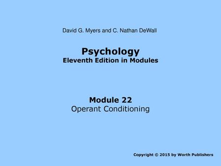 Eleventh Edition in Modules