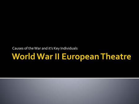 World War II European Theatre