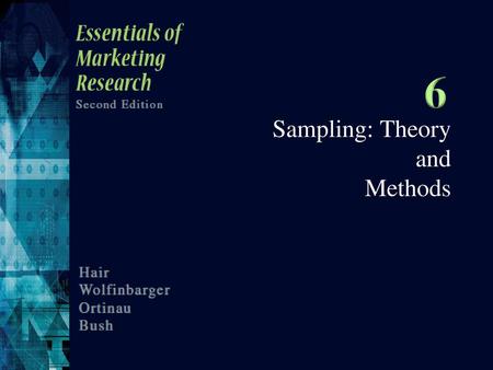 Sampling: Theory and Methods