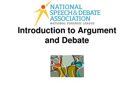 Introduction to Argument and Debate