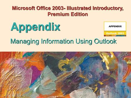 Managing Information Using Outlook