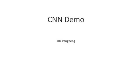 CNN Demo LIU Pengpeng.