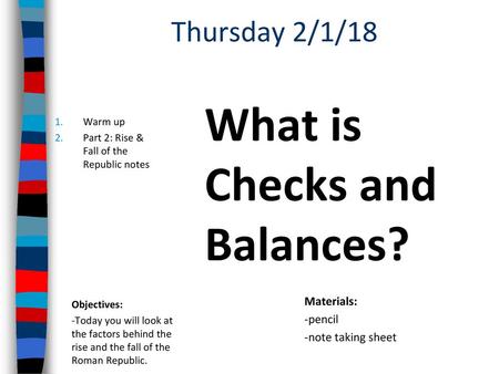 What is Checks and Balances?