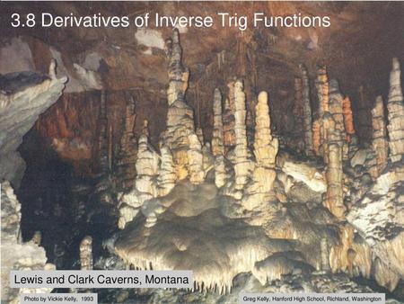 3.8 Derivatives of Inverse Trig Functions