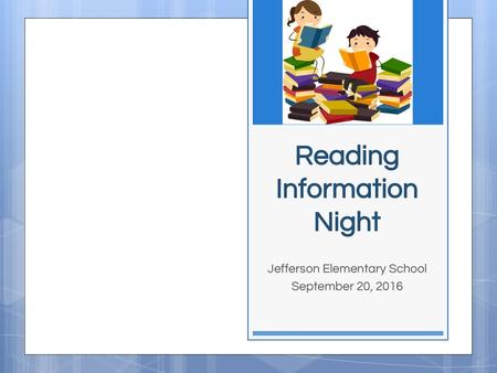 Reading Information Night