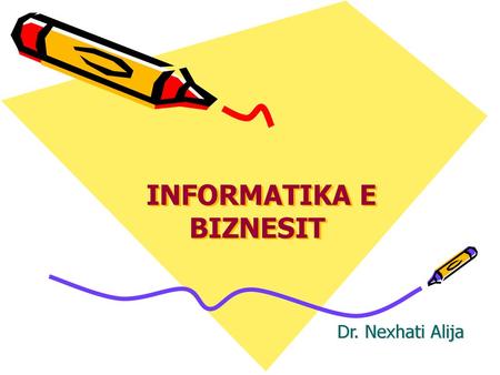 INFORMATIKA E BIZNESIT