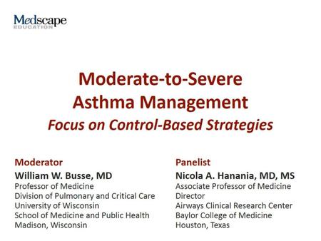 Moderate-to-Severe Asthma Management