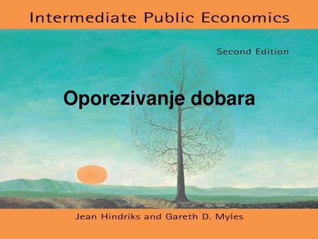 Oporezivanje dobara.