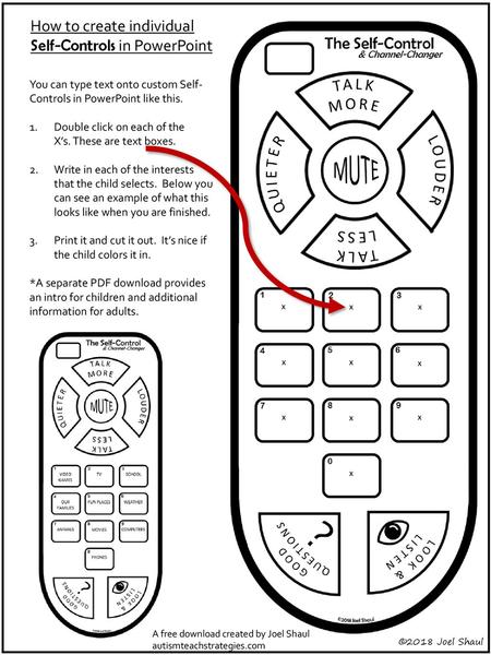 How to create individual Self-Controls in PowerPoint