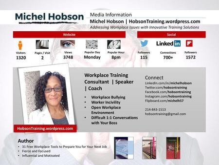 Michel Hobson | HobsonTraining.wordpress.com Media Information