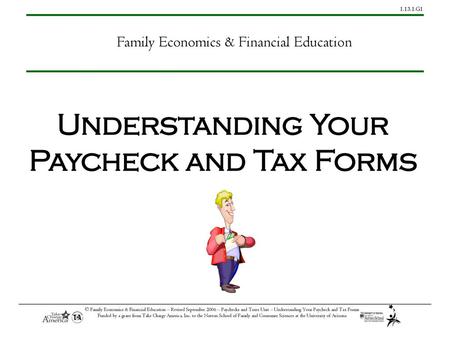 Understanding Your Paycheck and Tax Forms