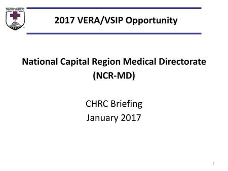 2017 VERA/VSIP Opportunity