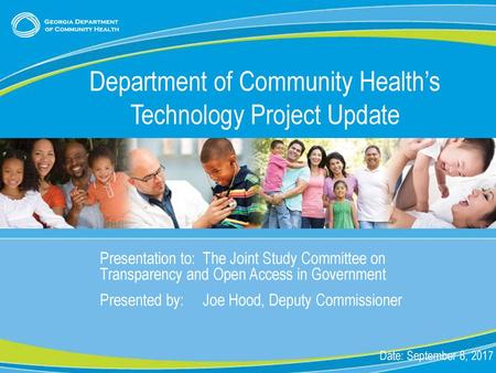 Department of Community Health’s Technology Project Update