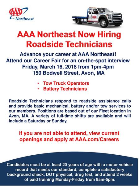 AAA Northeast Now Hiring Advance your career at AAA Northeast!