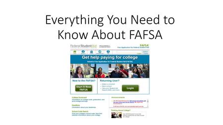 Everything You Need to Know About FAFSA