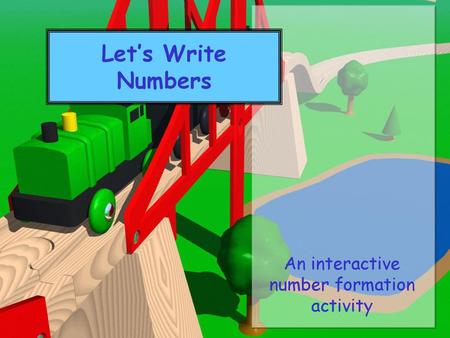 An interactive number formation activity