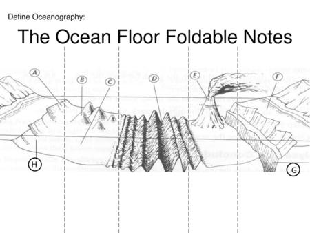 The Ocean Floor Foldable Notes