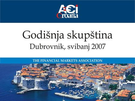 Dnevni red Izvještaj o radu Udruženja Blagajničko izvješće Legal framework for OTC derivatives in CEE countries Dr. Peter Werner, ISDA association London.