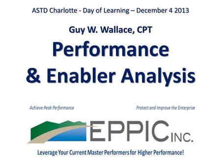 ASTD Charlotte - Day of Learning – December Guy W