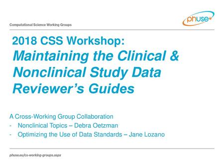 Maintaining the Clinical & Nonclinical Study Data Reviewer’s Guides