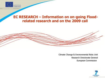 Climate Change & Environmental Risks Unit Research Directorate General