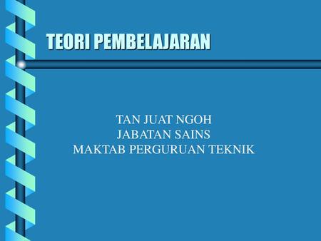 MAKTAB PERGURUAN TEKNIK