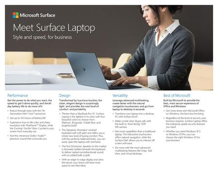 Meet Surface Laptop Style and speed, for business